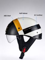 Casque ouvert ABS certifié 3C pour moto, vélo électrique et scooter – Idéal pour les trajets urbains estivaux
