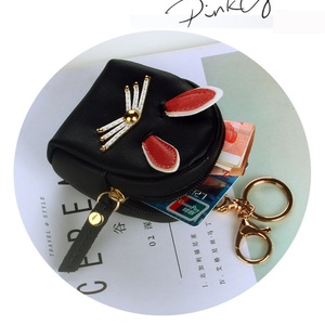 <b>Cute</b> Mini PU Leather Keychain Bag and Coin Purse <b>Wallet</b> with Zipper Closure Wholesale for Girls Candy Pattern - Product Image 4