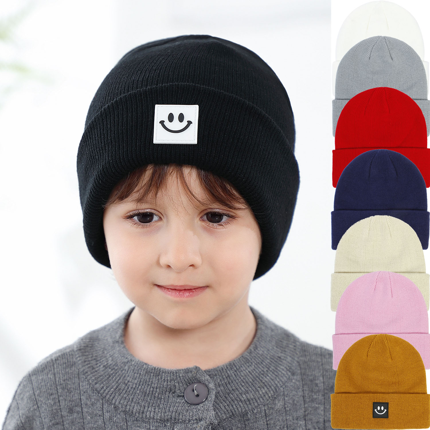 Новинка 2022, модная мягкая теплая детская вязаная зимняя шапка для малышей, шапочки для мальчиков и девочек, детские шапочки