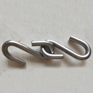 Gancho tipo S de acero inoxidable, eslabón universal, gancho de ojo a ojo, eslinga de cadena de longitud fija para uso general - Product Image 2
