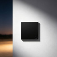 Interrupteur mural MGA à bouton-poussoir, 1 poste, 1 ou 2 voies, en polycarbonate, avec bande lumineuse