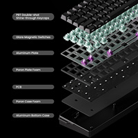 Clavier mécanique sans fil AKKO FUN60 Ultra TMR/HE avec touches magnétiques Cherry PBT OEM, 61 touches, programmable USB-C, rétroéclairage RGB, profil bas