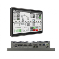 PC Industrial Intel de 8.ª/10.ª/11.ª Generación, 2*COM, 2*2.5Gbe, DDR4, Linux/Windows, Computadora sin Ventilador, Panel, WiFi 5G, en Stock