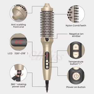 Cepillo Térmico 2 en 1 PTC, Plancha y Rizador de Cabello de Calentamiento Rápido, Peine Eléctrico para Peinar, para Cuidado del Cabello en Casa o Salón - Product Image 6