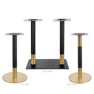 بيع مباشر من المصنع مجموعة طعام رخامية فاخرة من النحاس الأصفر الفولاذ المقاوم للصدأ قاعدة طاولة للزجاج - Product Image 3