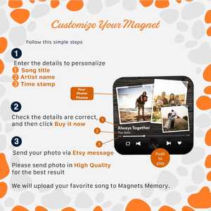 Acrylic Quran Speaker 3d Custom Music Magnet Photo Fridge Magnet Refrigerator Play Song Music Box Your Own Photo Song Magnet