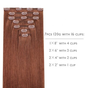 ผมต่อแบบคลิปหนีบสีบลอนด์แพลตตินัม หนา ลอนคลื่น ขนาด 8-32 นิ้ว ผมแท้ธรรมชาติ - Product Image 2