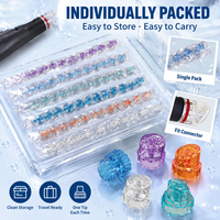 6 types d'embouts Hydra en plastique pour technologie d'aspiration, 15 sacs, petite machine à bulles