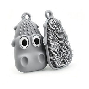New Bath and Rub <b>Brush</b> Massage and Rub Gentle and Non-skin-Friendly Adult and Children Bath Comb Silicone Crocodile Bath <b>Brush</b> - Product Image 2