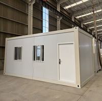 Maison préfabriquée mobile à montage rapide, cabine de garde temporaire pour chantier de construction