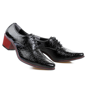 <span class=keywords><strong>Scarpe</strong></span> da <span class=keywords><strong>uomo</strong></span> in pelle sintetica Casual con tacchi alti e spessi Hairstylist - Product Image 4