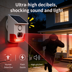 <span class=keywords><strong>Sensor</strong></span> de <span class=keywords><strong>Movimiento</strong></span> Infrarrojo PIR Solar Inteligente PGST Tuya Smart Life, Sirena, Bocina, Seguridad para el Hogar, Protección Exterior Impermeable - Product Image 2