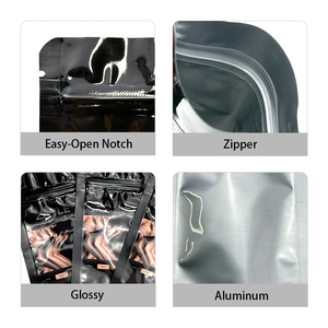 Customized 3 Side Seal Clothing Underwear <b>Socks</b> Packaging Ziplock Bags Small Packaging Mylar Bags for Silk Stocking Packaging - Product Image 4