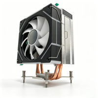 Refroidisseur de processeur 4HY-12B-9YLDG2 120 mm avec 4 caloducs, dissipateur thermique ARGB, ventilateur PWM silencieux, synchronisation RGB pour PC de jeu Intel LGA1700/1851 AM5 AM4