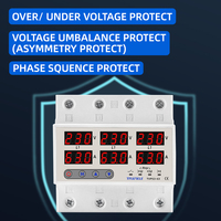 Relais de protection de tension et de courant triphasé 100A/63A/60A 220V 3P, limiteur de courant réglable pour SVC 230V Tension nominale