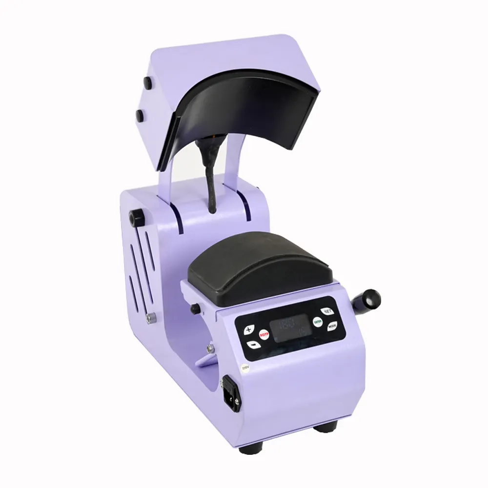 Business Electric Cap Sublimation Making Machines Children and Adult Replaceable Plates Automatic Hat Heat Press