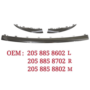 Moldura de Parachoques Delantero Negra OEM 2058858902 2058859002 2058859102 para <span class=keywords><strong>Mercedes</strong></span> Benz W205 <span class=keywords><strong>C300</strong></span> <span class=keywords><strong>2019</strong></span> - Product Image 6