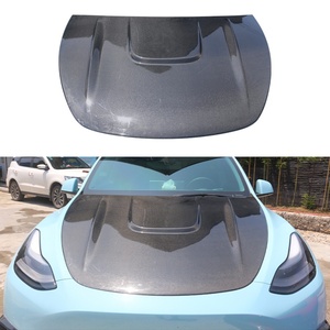 Modification et amélioration de voiture 2019-2024 : Capot moteur avant en fibre de carbone humide pour Tesla Model Y - Product Image 1