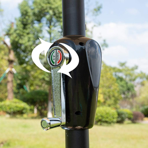 <span class=keywords><strong>Lit</strong></span> de plage lounge table de plage imprimée personnalisée parasol de marché en aluminium avec manivelle parasol parasol dans le jardin - Product Image 5