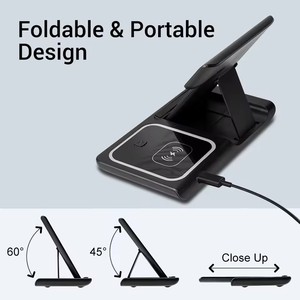 Chargeur sans fil <span class=keywords><strong>rapide</strong></span> pliable OEM 3 en 1 15W pour <span class=keywords><strong>IPhone</strong></span> 17 16 15 <span class=keywords><strong>14</strong></span> Station de charge <span class=keywords><strong>rapide</strong></span> portable pour chargeur de montre Samsung - Product Image 4