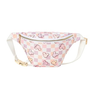 Bolso de Cintura Moderno con Diseño de <span class=keywords><strong>Mickey</strong></span> <span class=keywords><strong>Mouse</strong></span> a Cuadros en Rosa, Bolso Bandolera Portátil de Viaje para Mujer - Product Image 2