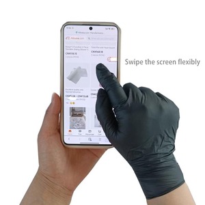 Guantes <span class=keywords><strong>de</strong></span> Nitrilo Negros <span class=keywords><strong>de</strong></span> 9 Pulgadas al por Mayor, Sin Polvo - Guantes Desechables Resistentes para <span class=keywords><strong>Mecánica</strong></span>, <span class=keywords><strong>Tatuajes</strong></span> y Peluquería - Product Image 2