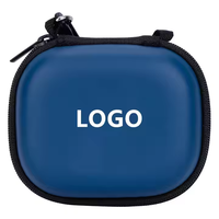 Design de mode petit mini pochette de rangement à fermeture éclair sac EVA coque dure étui de transport pour écouteurs