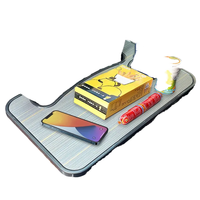Plateau de volant de voiture ABS pour manger-travailler-chariot, boissons, nourriture, café, articles, support de bureau pour ordinateur portable, support de siège, table