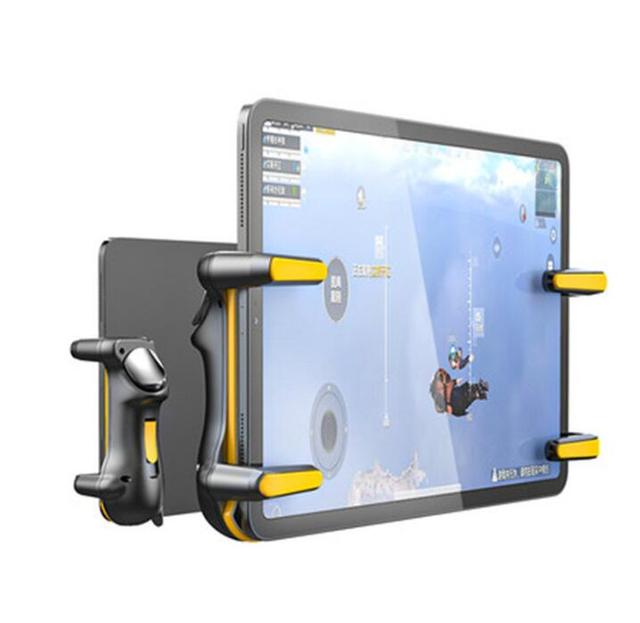 Adjustable Capacitance Six-Finger iPad for PUBG Controller L1R1 Trigger Button Gamepad Joystick Grip for Mobile/Tablet Games