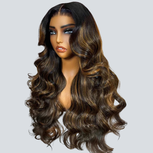 Parrucche con Lace Front 13x4 all'Ingrosso di <span class=keywords><strong>Capelli</strong></span> Umani Colore con Mèches Parrucca Morbida e Naturale con Onde Sciolte Parrucche 7x5 Senza Colla di <span class=keywords><strong>Capelli</strong></span> Umani - Product Image 2