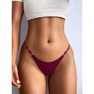 S-XL de talla grande para mujer, de cintura baja Bragas, Tanga de seda de hielo, tangas sexys