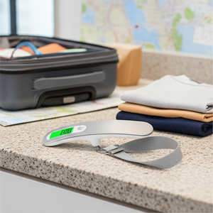 50kg ABS <span class=keywords><strong>Digital</strong></span> <span class=keywords><strong>Hanging</strong></span> Luggage <span class=keywords><strong>Scale</strong></span> Hochpräzises tragbares Reise wäge werkzeug - Product Image 1