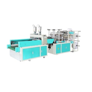 เครื่องผลิตถุงพลาสติกแบบเสื้อยืดสองแถวอัตโนมัติเต็มรูปแบบ ย่อยสลายได้ พร้อมระบบปิดผนึกด้วยความร้อน สำหรับทำถุงขยะม้วนโพลี - Product Image 1