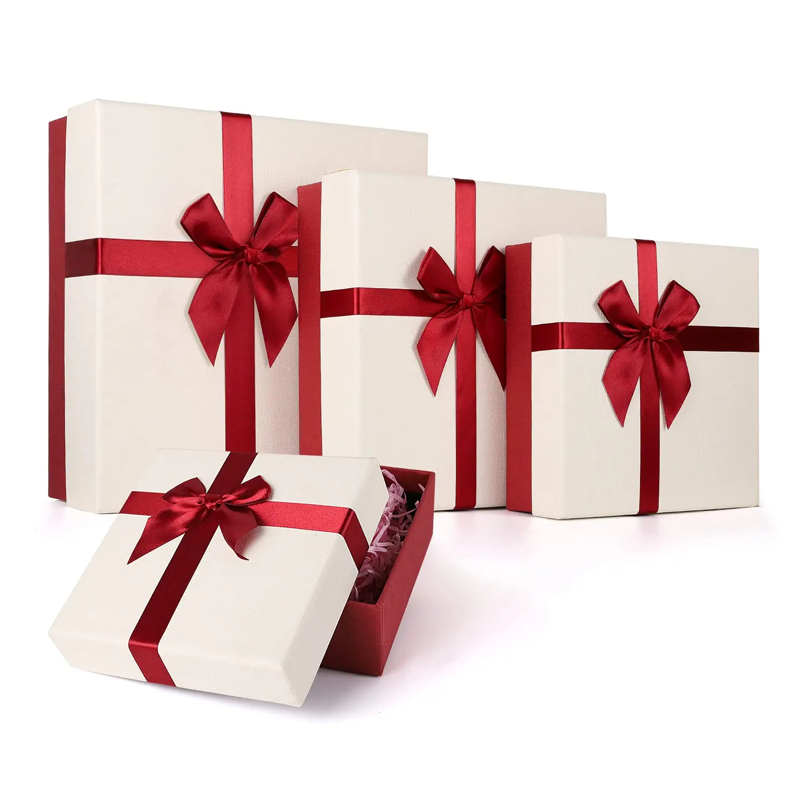 小売包装卸売ロゴデザインギフトクリスマスデザートクッキージュエリーサンタクリスマスボックス