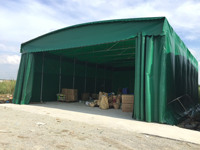Tente d'auvent extérieure rétractable robuste abri portable étanche pour événements mariages marchés chantiers de construction