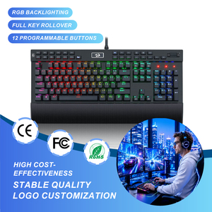 Teclado mecánico para juegos de PC, 104 teclas, RGB, con reposamuñecas, para ordenador portátil - Product Image 1