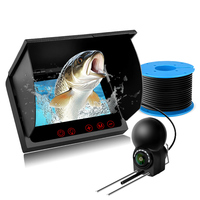 Pantalla IPS de 4,3 "Cámara de peces subacuáticos de 5MP-Buscador portátil IP68 de 30M para pesca en hielo de agua salada