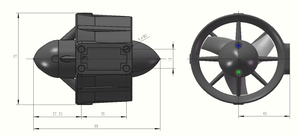 Fournisseur direct d'usine, aileron de propulsion <span class=keywords><strong>sous</strong></span>-marine <span class=keywords><strong>professionnel</strong></span> pour drones, accessoire pour eaux profondes, M060, matériau ABS et aluminium, FULLDEPTH - Product Image 6