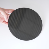 Op maat gemaakte koolstofvezelplaten 3K Twill Weave-CNC bewerkbaar 1000x1000x1mm voor precisietechniek & prototyping