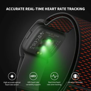 Brazalete con Sensor de Ritmo Cardíaco HW9 HRM, con Zonas de Monitoreo de Frecuencia Cardíaca y Calorías, para Correr, Fitness y Ciclismo, Compatible con BLE5.0 ANT+, Peloton y Wahoo - Product Image 2