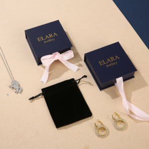 Caja de Regalo para Joyería con Forma de Libro, con Inserto de Esponja Satinada y Cinta, con Logotipo Personalizado, para Collares, Mejora el Atractivo Visual de las Cajas - Product Image 6