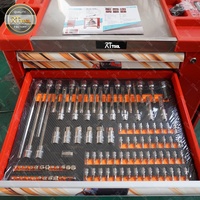 Ensemble d'outils de 540 pièces, boîte à roulettes, coffre à outils en acier inoxydable robuste, 7 tiroirs, chariot à outils