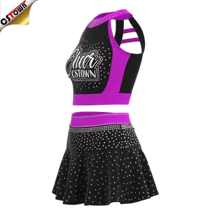 チアリーダーのためのメーカーOEMサービスドレス女の子のためのカスタムチア練習服