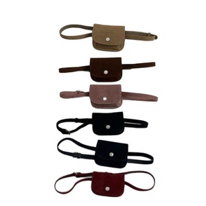 Korean style new frosted children's waist bag, retro leather <b>belt</b>, decorative card holder, casual and versatile waist hanging - Product Image 5