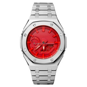 Luxe Chêne Ga2100 Bracelet Deux Tons Métal Lunette Pièces Montre Mod Kit Boîtier En Acier Inoxydable <span class=keywords><strong>G</strong></span> Ga2110 Choc - Product Image 6