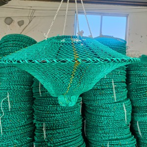 Hot Bán Có Thể Gập Lại Nuôi Trồng Thủy Sản Bẫy Mạnh Mẽ Khung Thép Conch Cá Lồng Net Với Nhựa HDPE Nylon Vật Liệu Cho Tôm Nuôi - Product Image 4