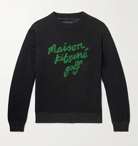 Tùy Chỉnh Thiết Kế Logo Tên Thương Hiệu Mô Hình Len Pha Trộn Đan Áo Thun Jacquard Len Golf Áo Len Cho Nam Giới - Product Image 4