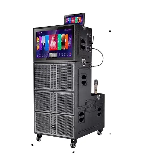 Double système KTV Android, enceintes réseau linéaire, à trois voies, pour la performance et la diffusion en direct