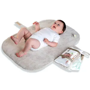 Almohadilla de cambio suave de lujo para cochecito de bebé, almohadilla cambiante portátil, impermeable, cojín para bebé
