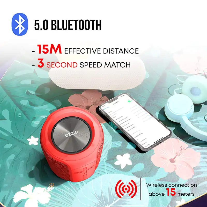 Meilleures ventes Étanche studio musique système audio son subwoofer portable mini haut-parleur bluetooth sans fil